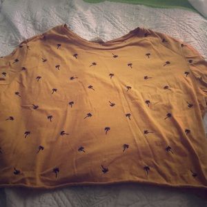 Yellow crop top